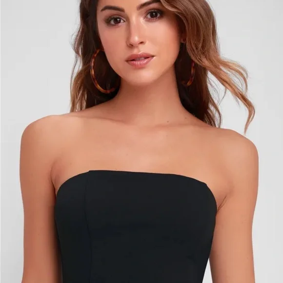 Lulu’s Black Strapless Mini Dress - Picture 3 of 9